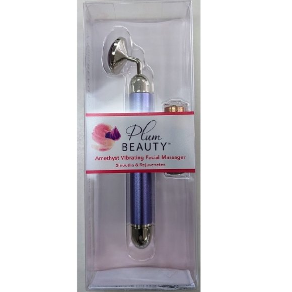 🆕 PLUM BEAUTY AMETHYST VIBRATING FACIAL MASSAGER - WOMEN - Picture 2 of 2